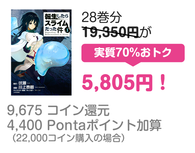 28巻分19.350円が実質70%おトク5,805円！